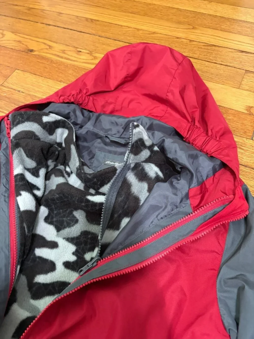 Eddie Bauer Boys 3-in-1 Jacket Size Large 14/16 *Lot of 2* Red Blue Winter Coat